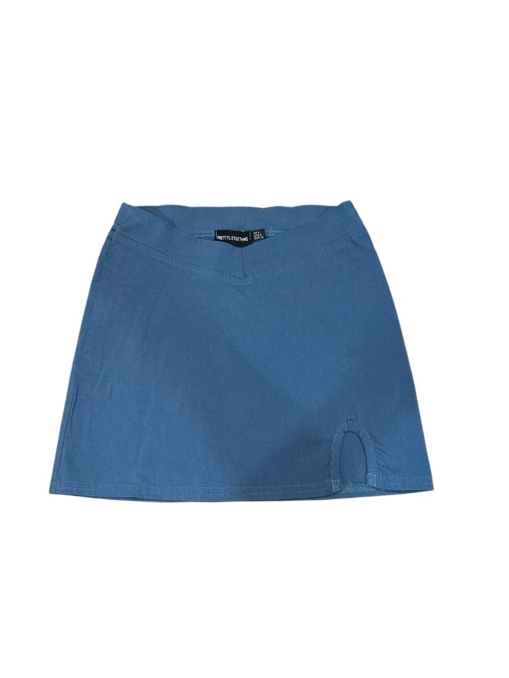 PrettyLittleThing Blue Mini Skirt Size 0
